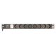 2. GEMBIRD 19-inch Rack Power Strip PDU EG-PDU-014-F, 1U, 16 A, 8 French Sockets, Schuko Plug, 3 m Cable