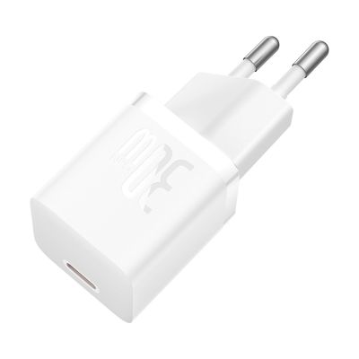 3. Baseus GaN5 30W USB-C Mini Wall Charger - White