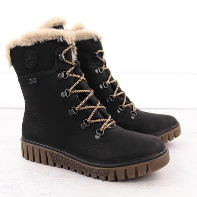2. Rieker W Y3424-00 RKR745 Fur Ankle Boots