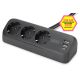 16. Digitus 3-Way Office Power Strip with 2 USB-A and 1 USB-C Ports, Black