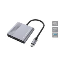 Conceptronic DONN13G Docking Station Wired USB 3.2 Gen 1 (3.1 Gen 1) Type-C Gray