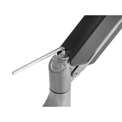 8. Accessories: Desk Mount 17"-27"/3TFT 360 Gas Spring 6kg Solid Silver Retail