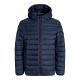 2. Jack&Jones men's down jacket JJEBRADLEY LIGHT PUFFER HOOD NOOS 12280970 SKY CAPTAIN