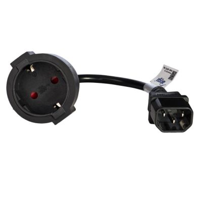 3. Akyga AK-PC-10A cable (C14 / IEC C14 / IEC 320 C14 M - Schuko F; 0.15m; black)