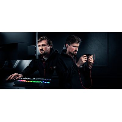 26. TRUST GXT 408 Cobra headphones with microphone, black and red