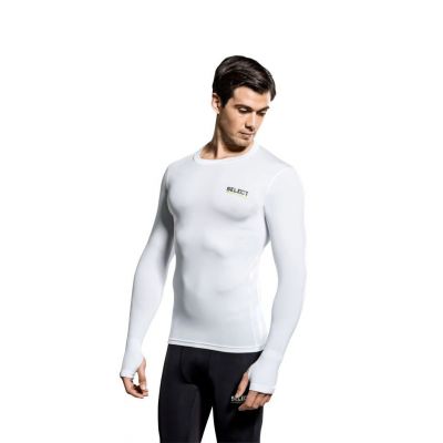 3. SELECT Thermoactive T-shirt 6902 WHITE with thumb hole, LONG SLEEVE