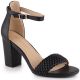 6. eVento W 5945 black block heel sandals