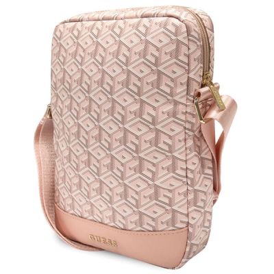2. Guess Bag GUTB10HGCFSEP 10" pink/pink GCube Stripe Tablet Bag