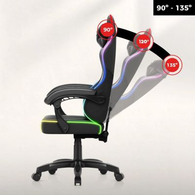 4. Huzaro Force 2.7 RGB Black Gaming Chair