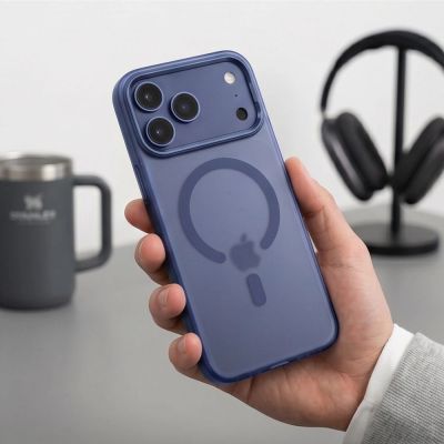 5. Tech-Protect MagZero MagSafe case for iPhone 17 Pro / 18 Pro - matte navy blue