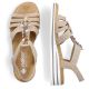 24. Comfortable Rieker W RKR680 beige sandals