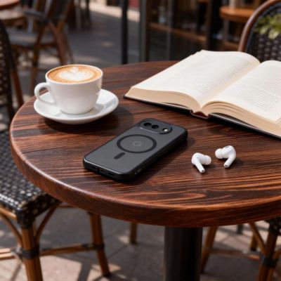 6. Tech-Protect Magmat MagSafe Case for Google Pixel 10A - Semi-Transparent