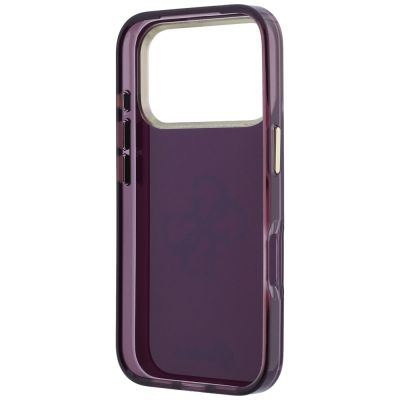 7. Guess IML 4G Script Metal case for iPhone 17 Pro / 18 Pro - burgundy