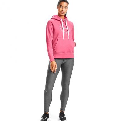 3. Under Armour Rival Fleece Metallic Hoodie W 1356323 668
