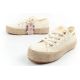 8. Lee Cooper women's lace sneakers beige platform