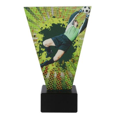 Glass football trophy Triumph