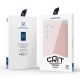 5. Dux Ducis Grit case for Samsung Galaxy S23+ elegant case made of artificial leather pink