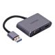 UNITEK ADAPTER USB-A - HDMI & VGA, FULLHD, M/F