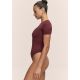 2. CASALL Studio Body Short Sleeve, burgundy color