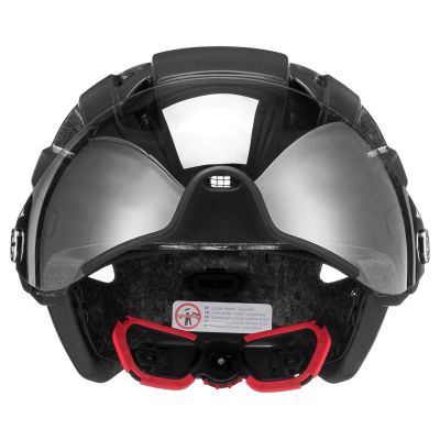 5. UVEX Finale visor bike helmet 56-61cm, black matt