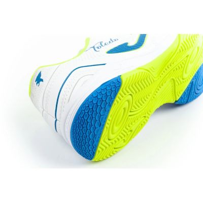 6. Joma Toledo JR 2602 indoor football shoes for kids, white