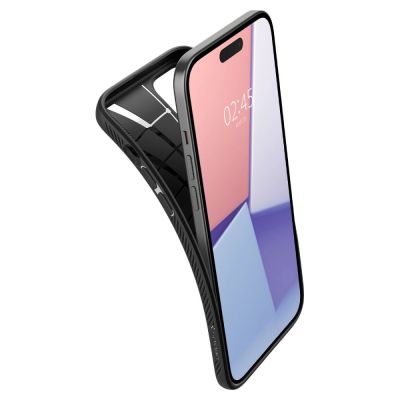 7. Spigen Liquid Air iPhone 15 Case - Matte Black