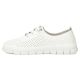 3. Women's leather openwork shoes, white Filippo DP7671