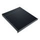 3. 19" adjustable shelf, 1U, depth 500-900 mm, load capacity 100 kg, 4-point mounting, black, screws included.