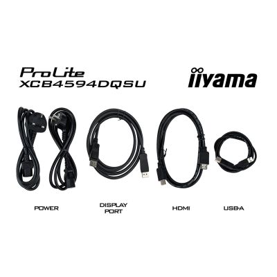 17. iiyama ProLite XCB4594DQSU-B1 computer monitor 113 cm (44.5") 5120 x 1440 px Dual QHD LED Black