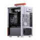 4. Jonsbo T6 Mini-Tower PC Case, Mini-ITX, Tempered Glass, Wood - Silver