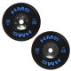 10. BTBR Set Olympic Bumper Plates - 2x (10kg, 15kg, 20kg, 25kg) HMS BTBR SET