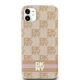 3. DKNY IML Checkered Mono Pattern & Printed Stripes MagSafe case for iPhone 11 / Xr - pink