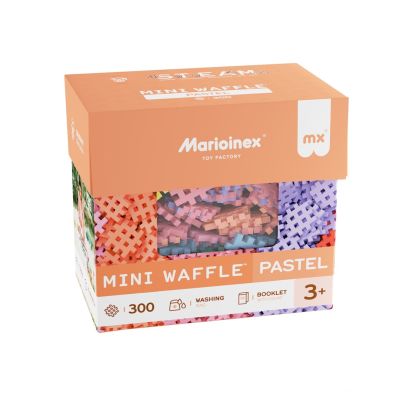 7. Marioinex Mini Waffle building blocks, 300 pieces, pastel