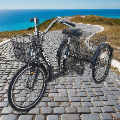 14. 3-WHEEL BIKE 24 BLACK SHIMANO 7-SPEED LOWER FRAME 1060972