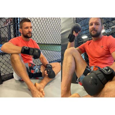 36. MMA Sparring Gloves M - Black Master - Valor Series