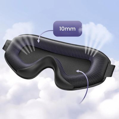 2. Wozinsky MSS-11 eyeshade sleeping mask - black