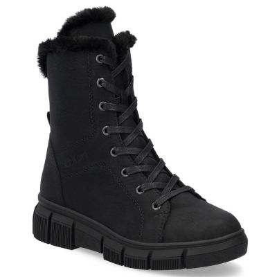 4. Rieker W X3402-00 RKR743 Fur Ankle Boots