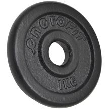 BLACK CAST IRON WEIGHT 1 KG ENERO FIT Ø26.5 1 PCS