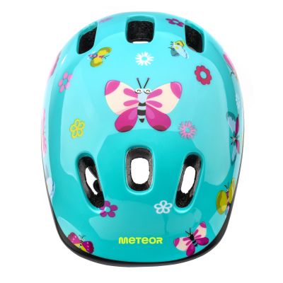 28. METEOR KS06 butterflies children's bike helmet