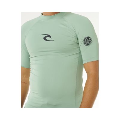 5. Men's Lycra RIP CURL Waves Upf Perf S/S green
