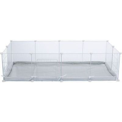 2. Indoor run, for guinea pigs/rabbits, white, 140 x 35 x 70 cm