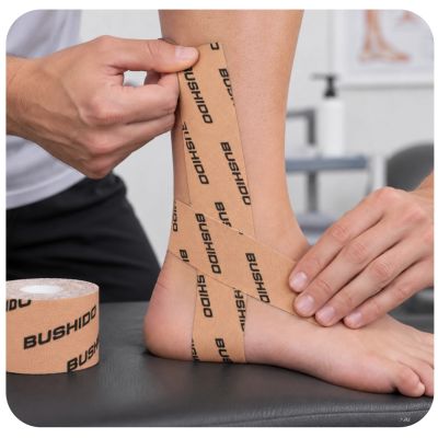 6. KINESIOLOGICAL TAPE FOR TAPING 5M SELF-ADHESIVE BEIGE | DBX BUSHIDO