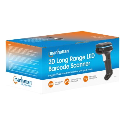 10. MANHATTAN 2D LED Barcode Scanner IP52 Handheld 450mm