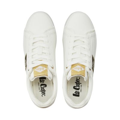 4. Lee Cooper Women's Shoes White and Gold LCW-26-31-4365LA