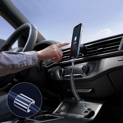 6. Joyroom S-A43 Crystal-Clear Series 60W USB-C - USB-C spiral cable 1.5m - black