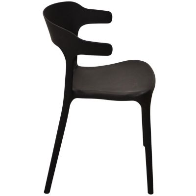 2. BLACK PLASTIC GARDEN CHAIR