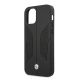 6. BMW Leather Perforated Sides Case for iPhone 12 Pro Max - Black