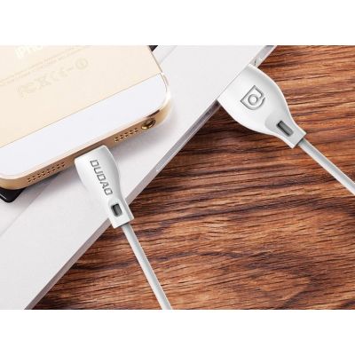 14. Dudao cable USB / Lightning cable 2.4A 1m white (L4L 1m white)