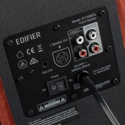 4. Edifier R1700BTS Speaker Black, Wood Wired and Wireless 66W
