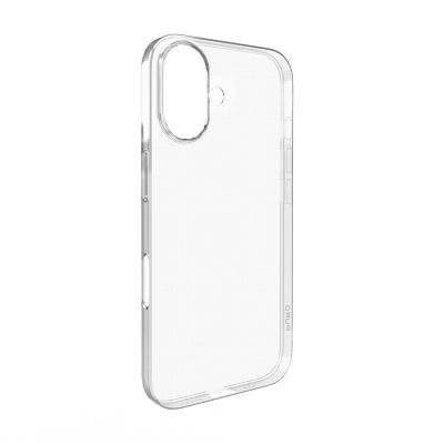2. Puro 03 Nude Silicone Case for iPhone 16 Plus - Transparent